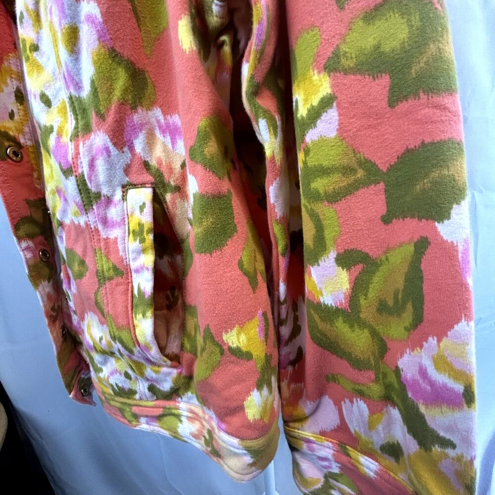 SKU2475 Isaac Mizrahi Live! Women's 1X Multicolor Snap Front Stretch Jacket - Picture 7 of 13